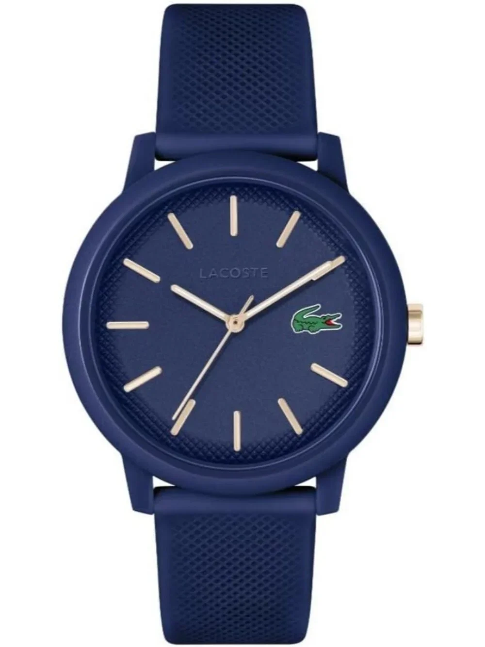 Men's Blue Silver Case Quartz Premium Sporty Fashion Timepiece Dress Wrist Watch